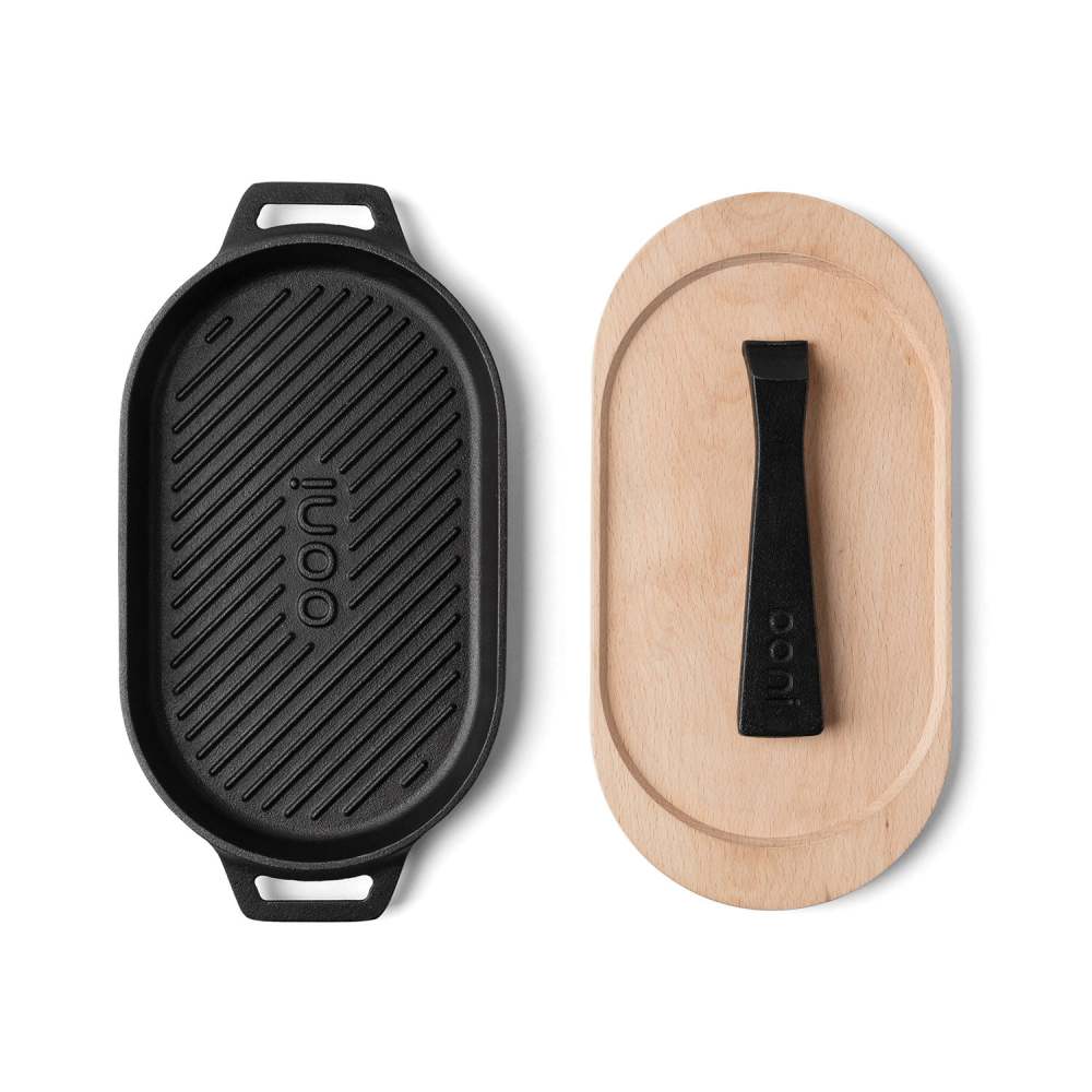 Ooni Grizzler Pan 12.2″ x 6.3″ Cast Iron - Ascmtools