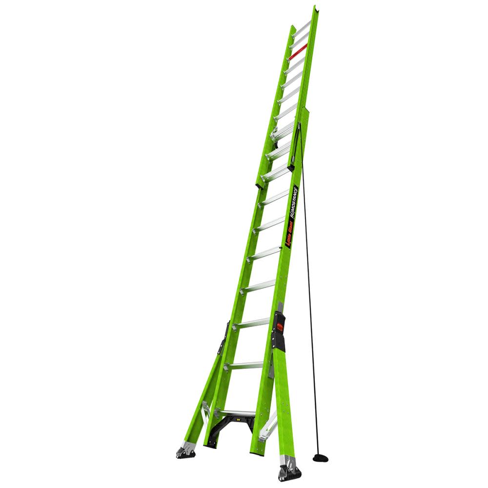 Little Giant Safety HyperLite SumoStance 20 ft Type IA Fiberglass Extension Ladder - Ascmtools