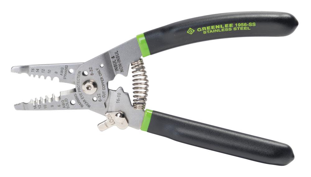 Greenlee 6-14 AWG Stainless Steel Wire Strippers - Ascmtools