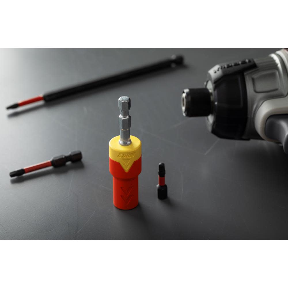 Crescent APEX CRESCENT eSHOK-GUARD Magnetic Isolated Bit Holder 1/4″ x 3″ - Ascmtools