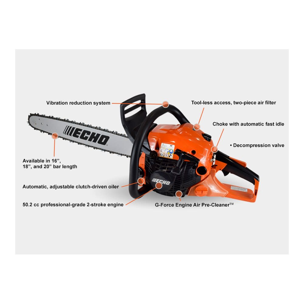 Echo 16″ Chainsaw Bar & Chain 50.2cc - Ascmtools