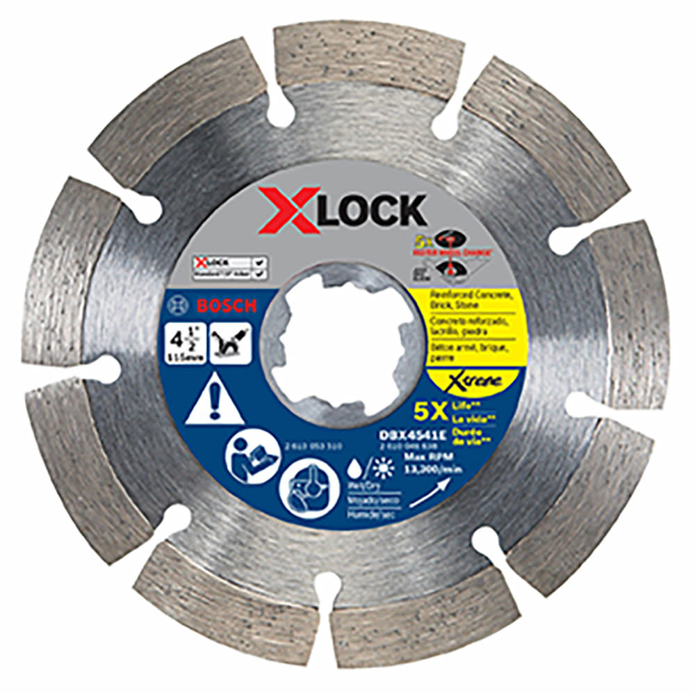 Bosch 4-1/2 In. X-LOCK Xtreme Segmented Diamond Blade - Ascmtools