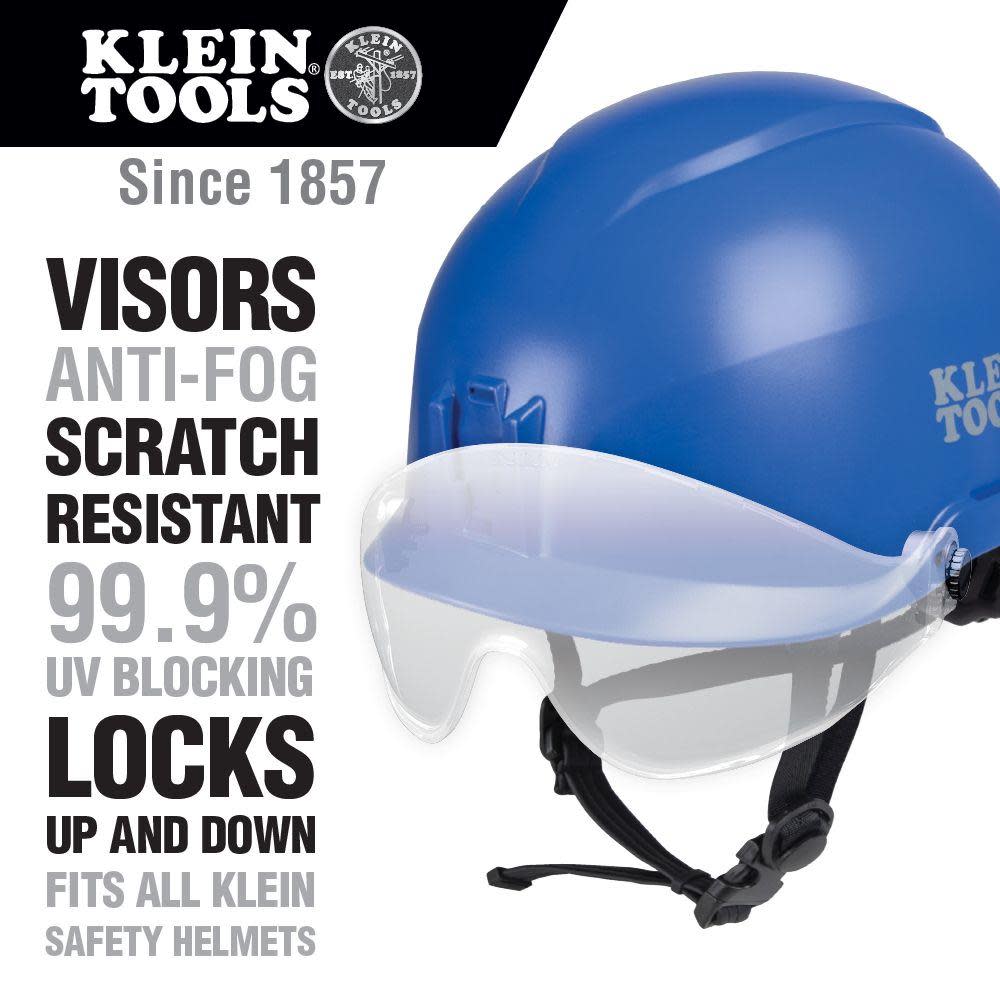 Klein Tools Safety Helmet Visor Clear - Ascmtools
