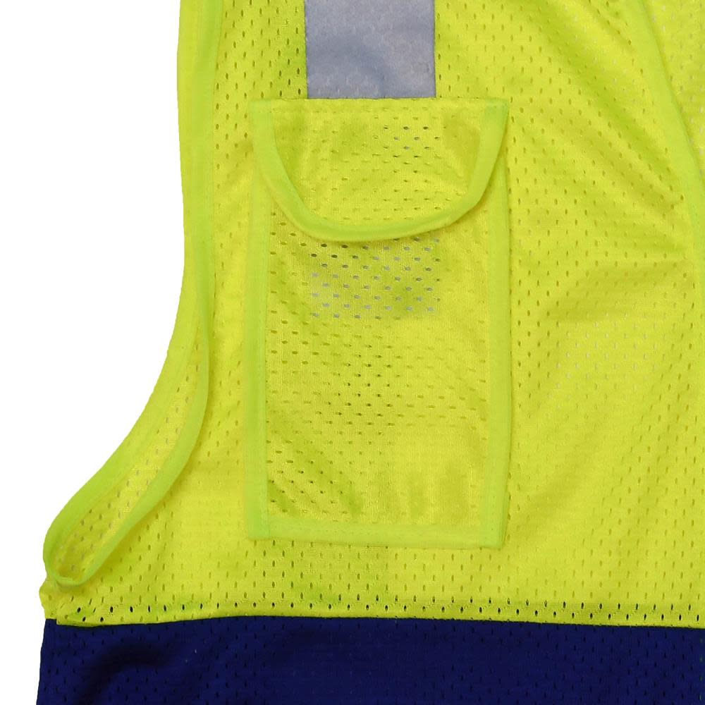 Radians Safety Vest Custom Color Blocking Type O Class 1 Red 5X - Ascmtools