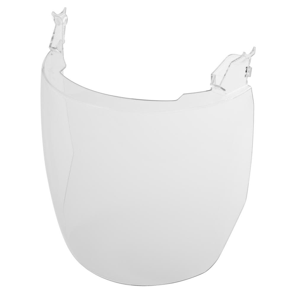 Milwaukee Clear Face Shield Replacement Lenses No Brim Helmet Only Mount 5pk - Ascmtools