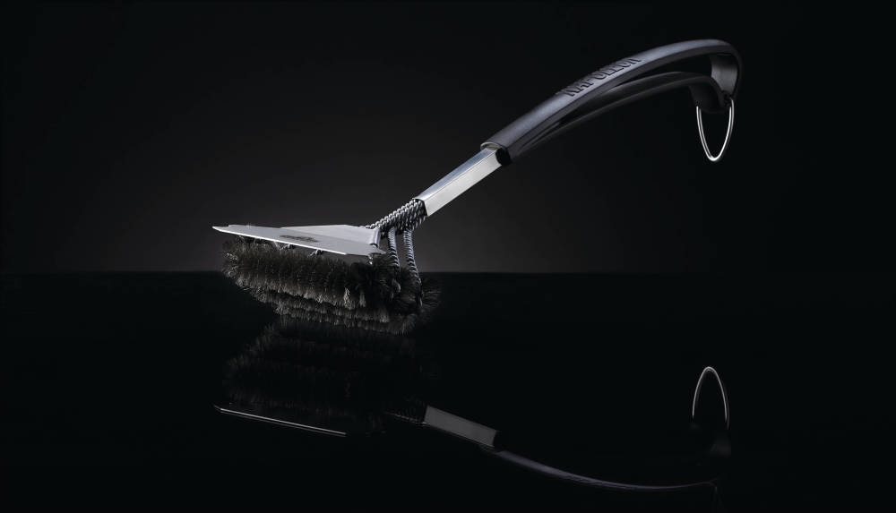 Napoleon Triple-Row Grill Brush with Stainless Steel Bristles - Ascmtools