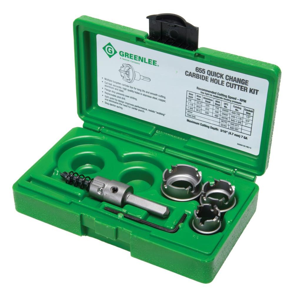 Greenlee 5-PC Stainless Steel Hole Cutter Kit - Ascmtools