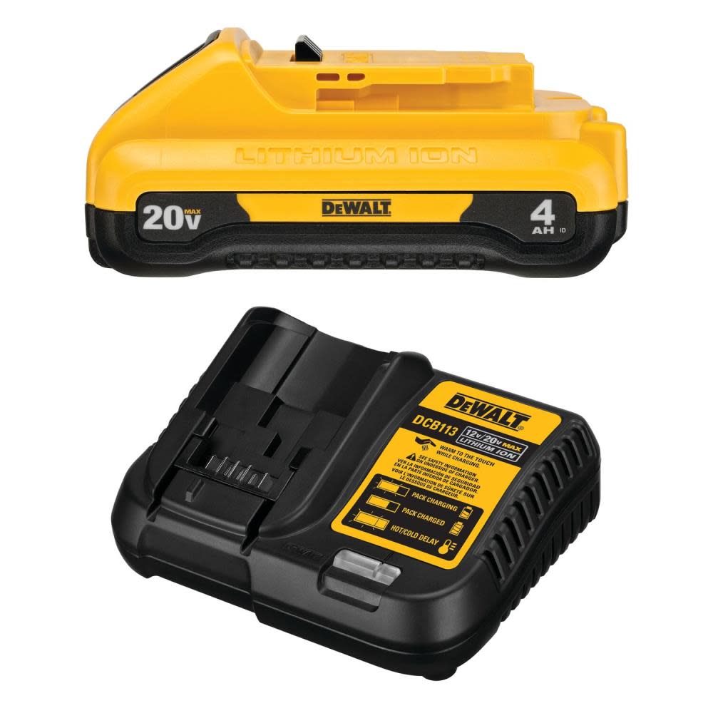 DEWALT 20V MAX Compact 4Ah Battery Starter Kit - Ascmtools
