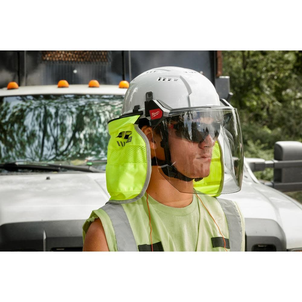 Milwaukee BOLT Full Face Shield Clear Dual Coat Lens Compatible with Safety Helmets & Hard Hats - Ascmtools