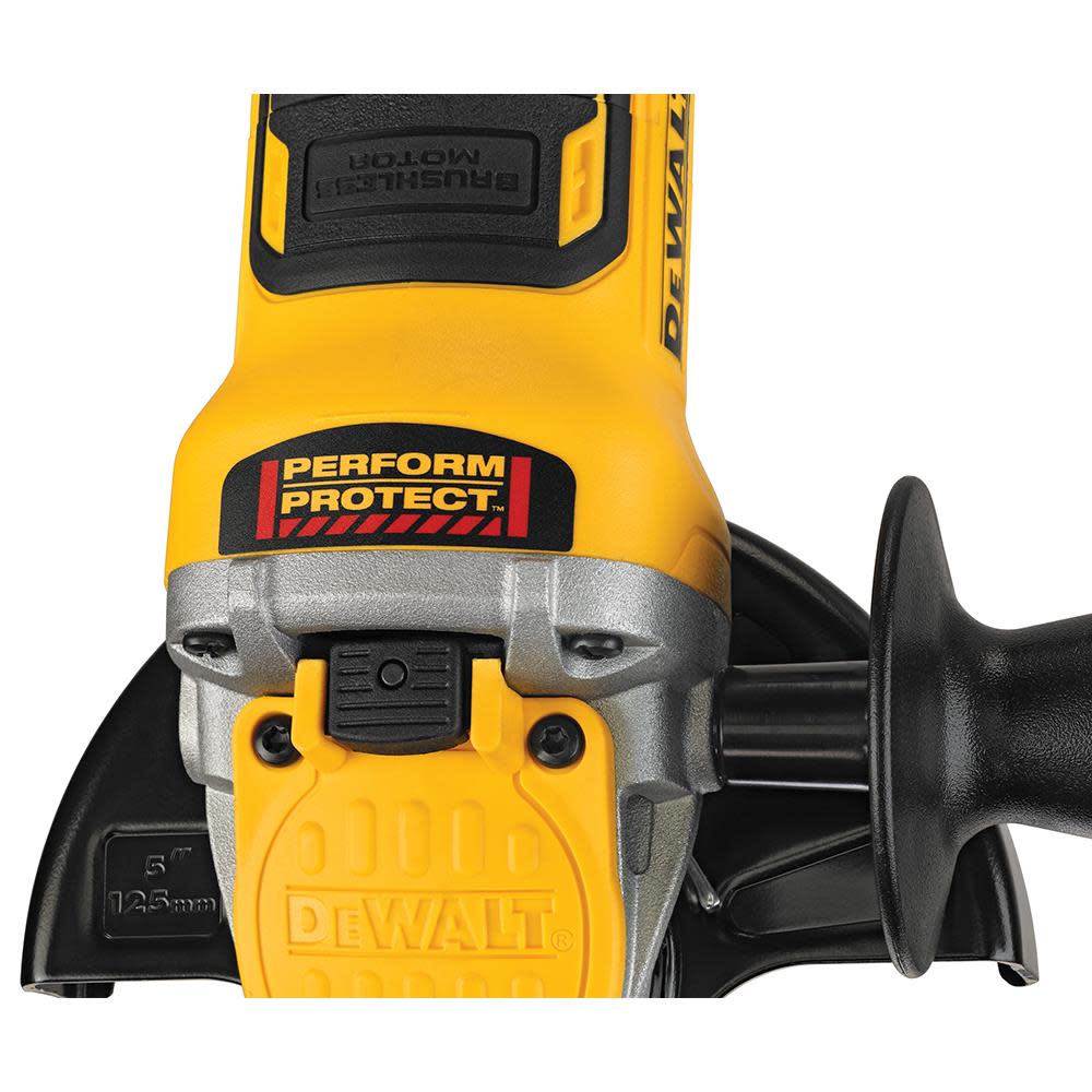 DEWALT 20V MAX* POWER DETECT XR Brushless 4-1/2-5In Small Angle Grinder Kit - Ascmtools
