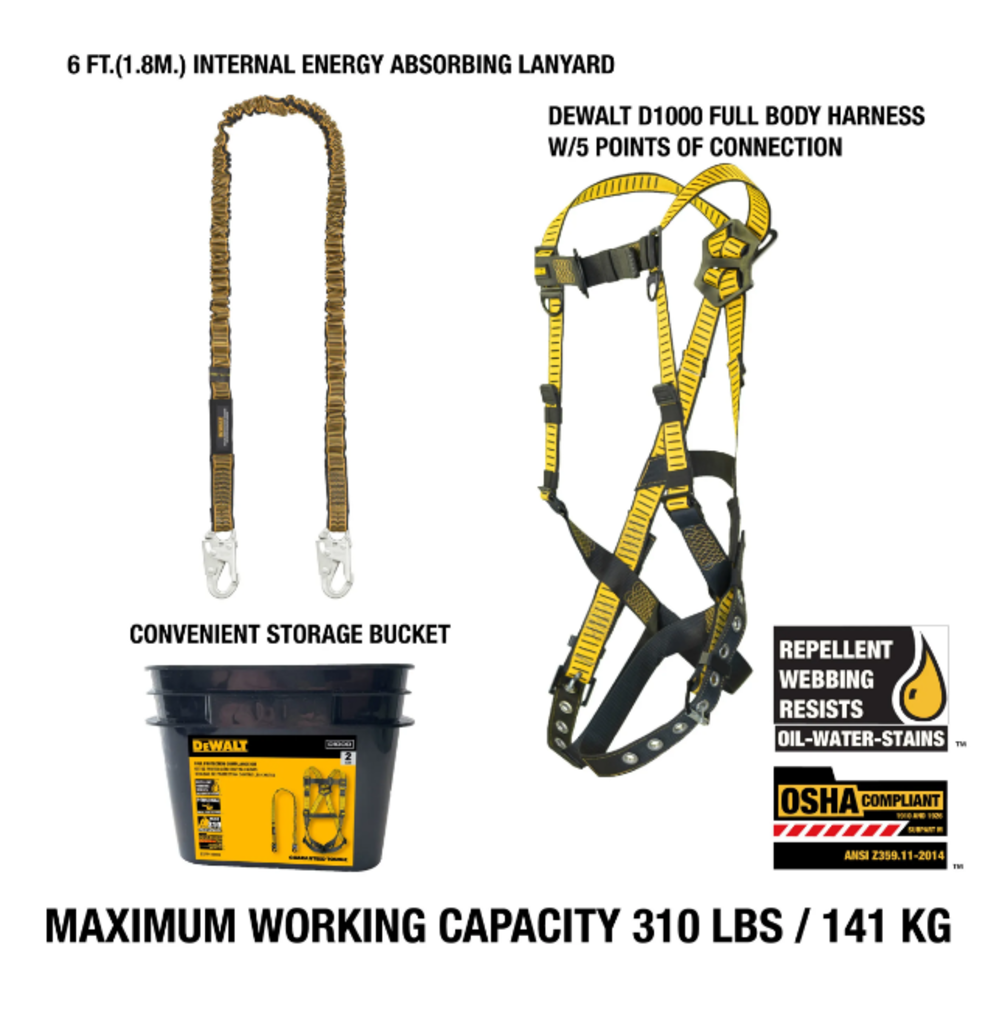 DEWALT Fall Protection Compliance Kit - Ascmtools