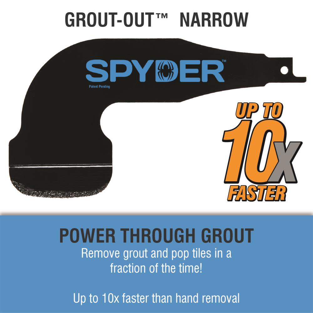 Spyder Reciprocating Saw Grout Removal Tool Attachment - Ascmtools