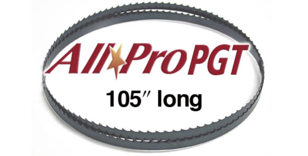 Olson Saw Company 105″x3/8″x0 in25″ 4TPI HOOK AllPro PGT Band Saw Blade - Ascmtools
