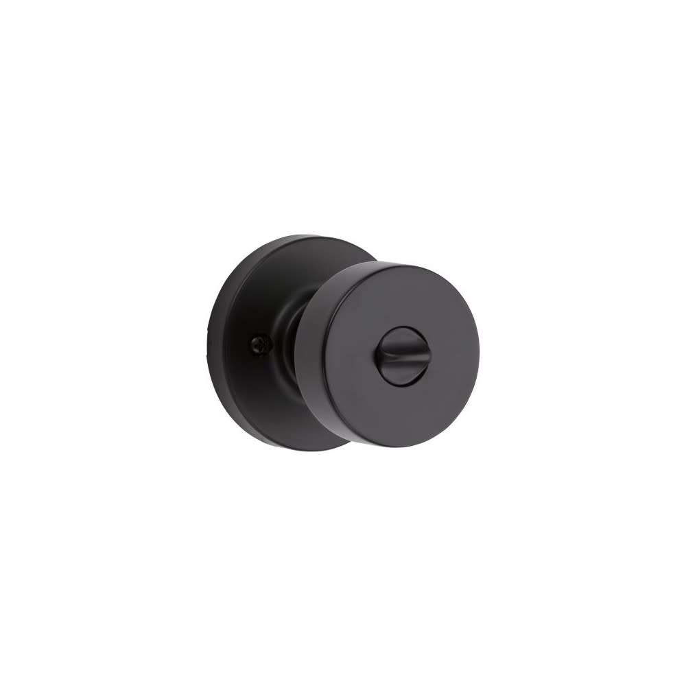 Kwikset Pismo Door Knob SmartKey Matte Black Exterior Keyed Entry - Ascmtools