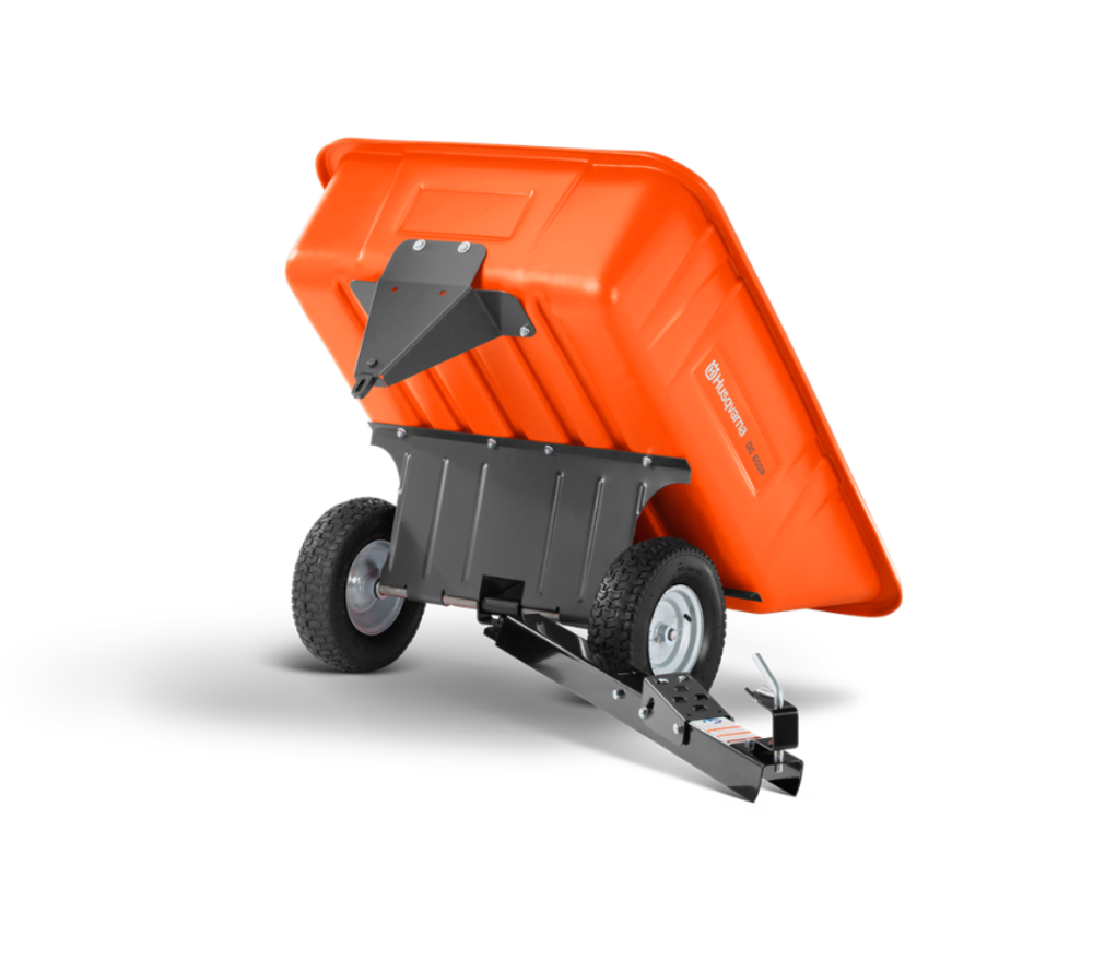 Husqvarna 10 Cu. Ft. Poly Swivel Dump Cart - Ascmtools
