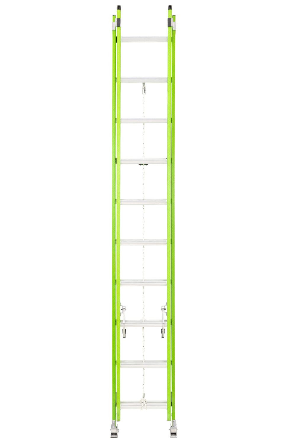 Werner AERO Extension Ladder 20′ TYPE IAA Fiberglass Box Rail/Tri Rung - Ascmtools