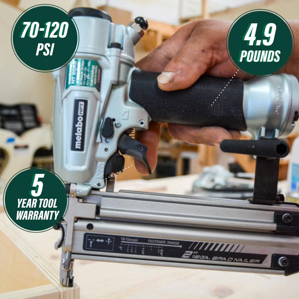 Metabo HPT 2-1/2″ 16-Gauge Pro Finish Nailer - Ascmtools