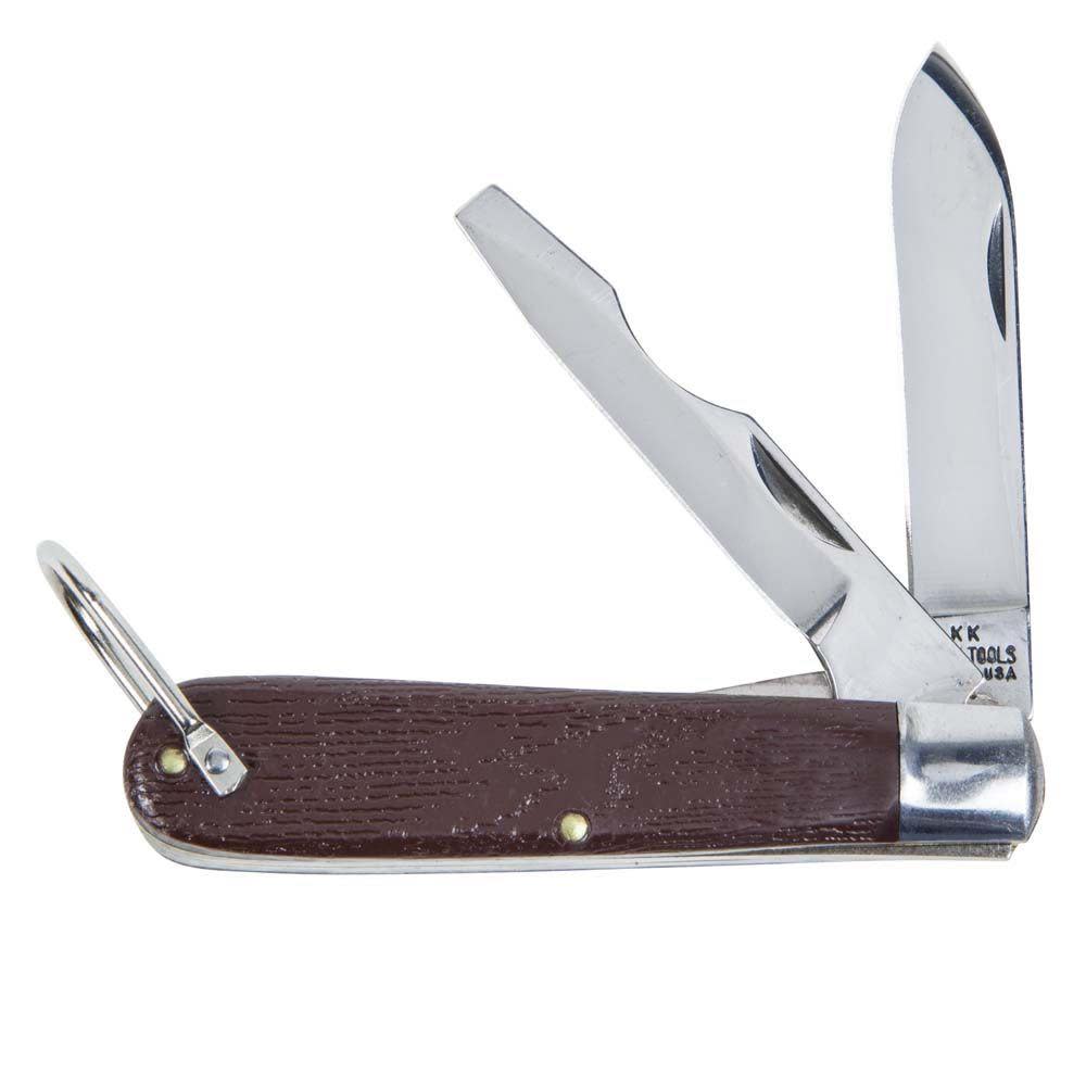 Klein Tools 2 Blade Pocket Knife Steel 2-1/2″ - Ascmtools