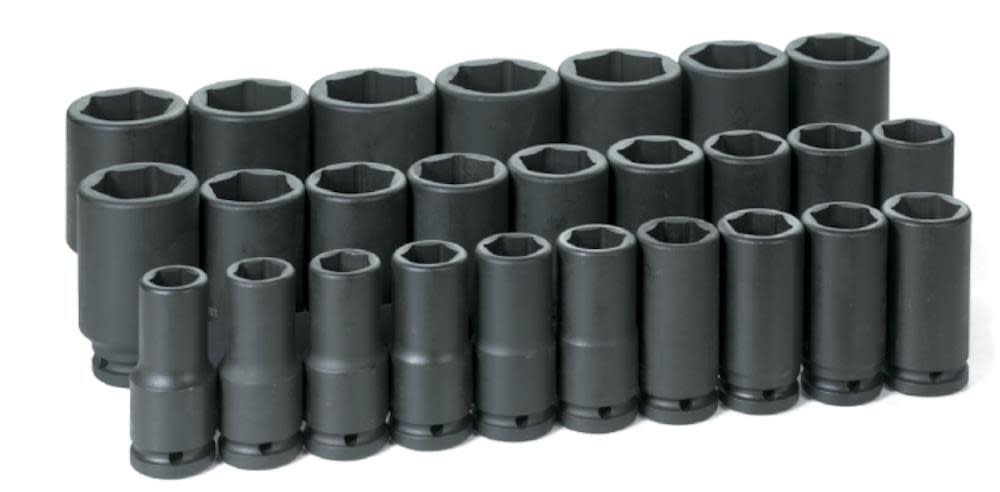 Grey Pneumatic 3/4″ Dr. 26 Piece Deep Metric Master Set 19-50mm - Ascmtools