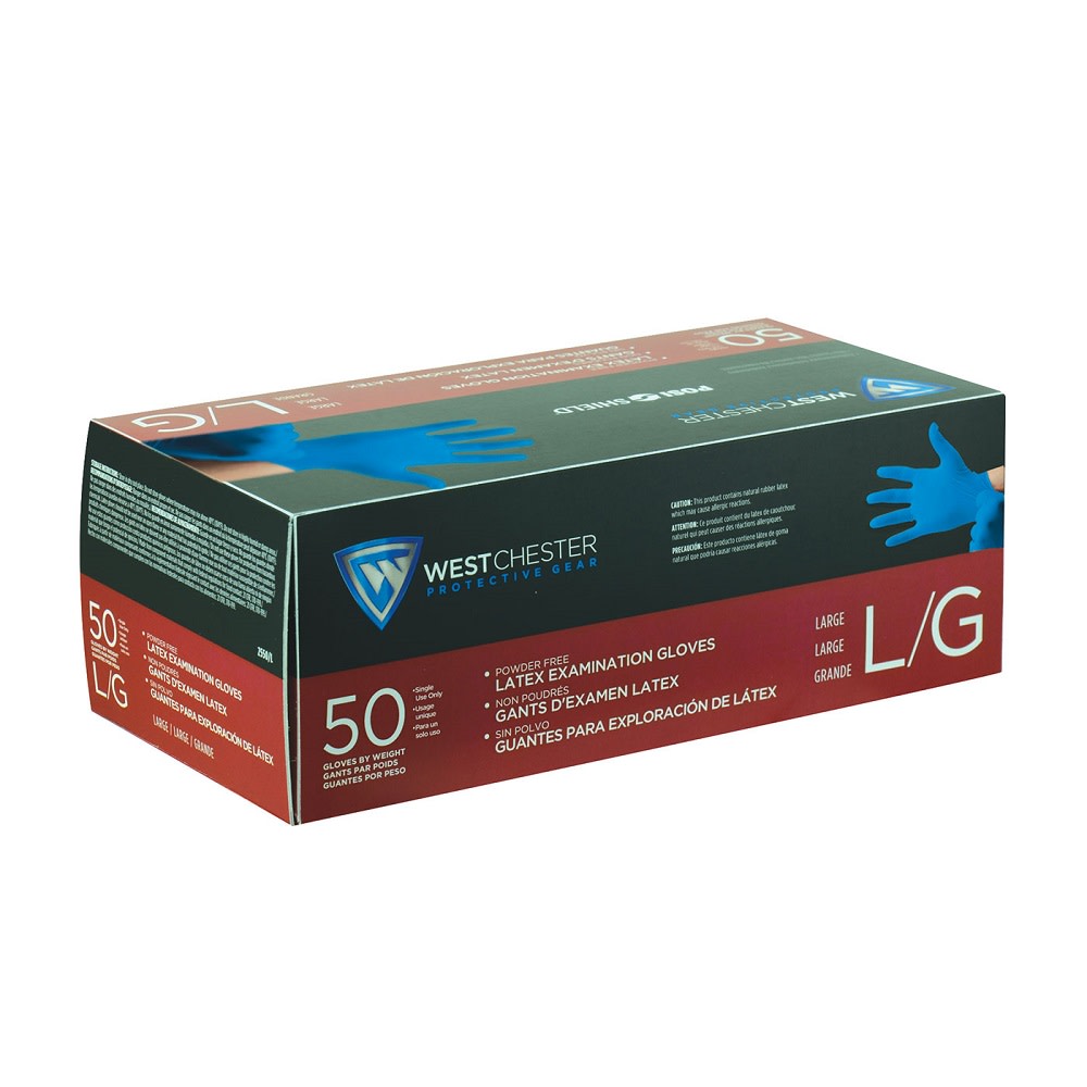 Protective Industrial Products 50 Large PosiShield Medical Grade Latex Gloves 2550/L - Ascmtools