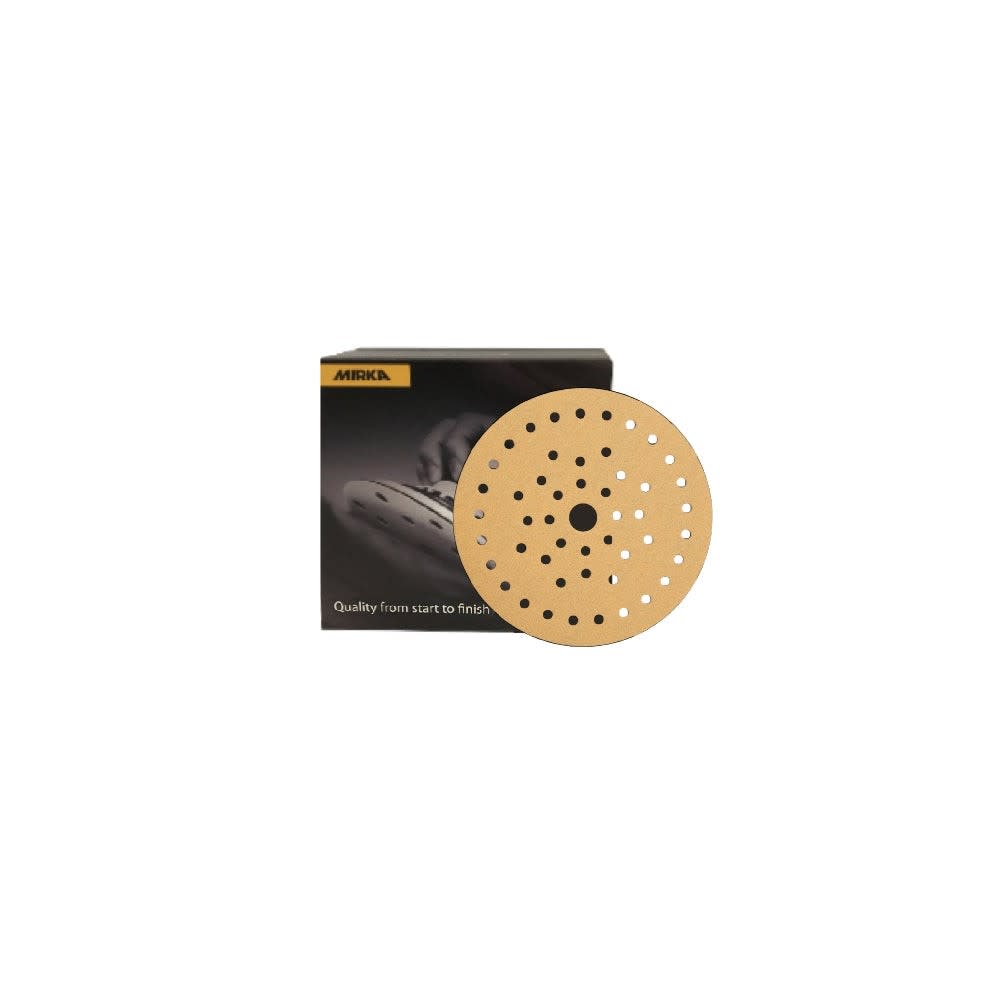 Mirka 5″ Sanding Disc 80 Grit 42 Hole Abrasive 50pk - Ascmtools