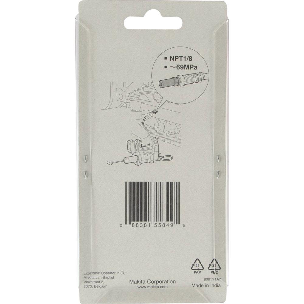 Makita Grease Coupler Set Heavy Duty 1/8″ NPT 3pk - Ascmtools