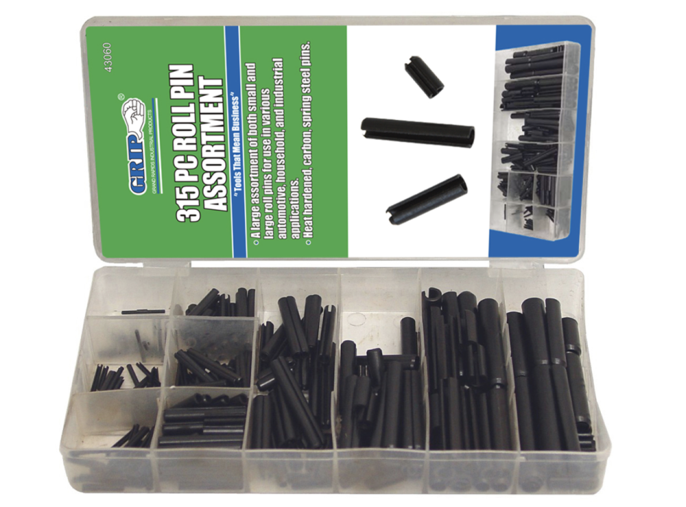 Grip On Tools 315 Piece Roll Pin Kit - Ascmtools