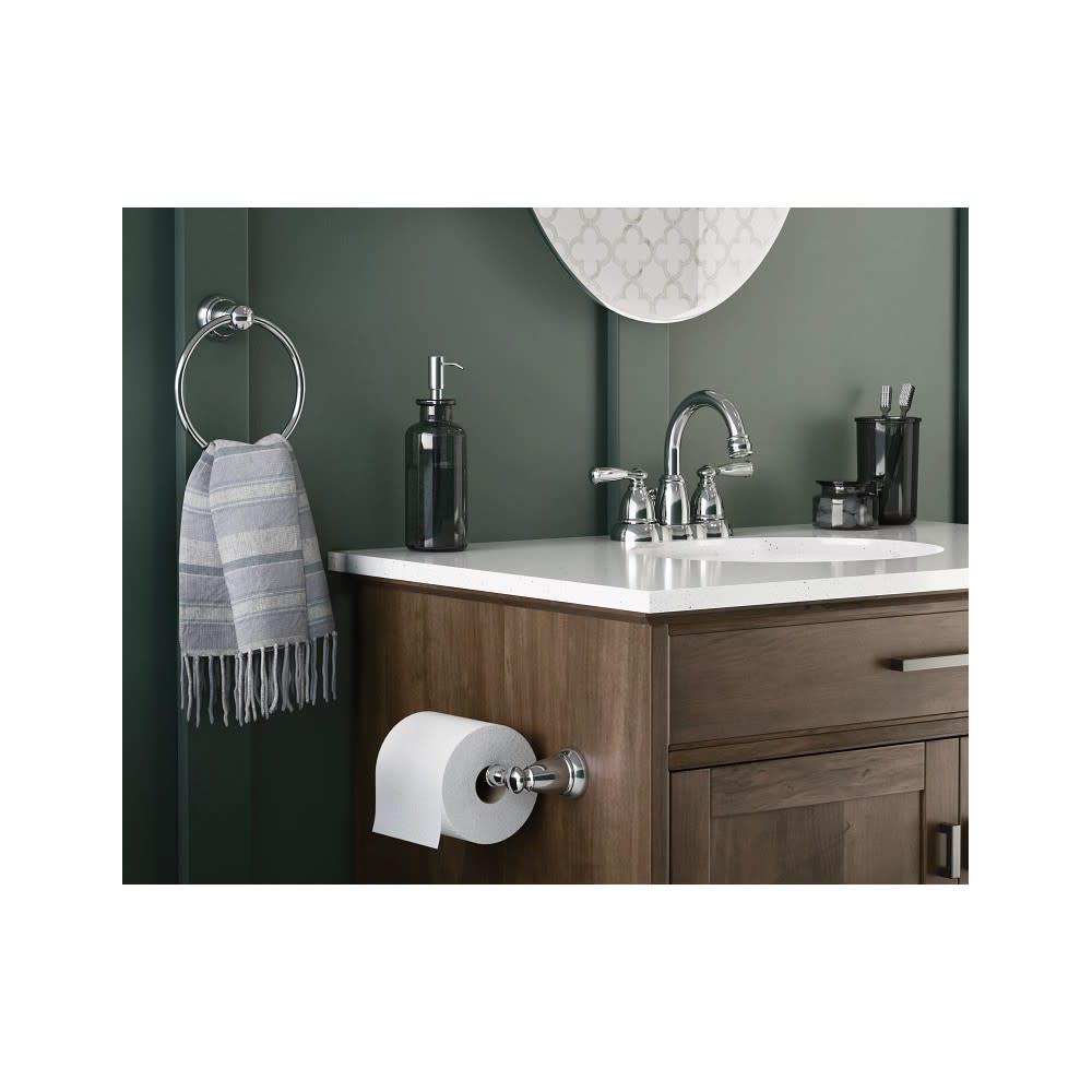 Moen Banbury Towel Ring Chrome Aluminum 6″ - Ascmtools