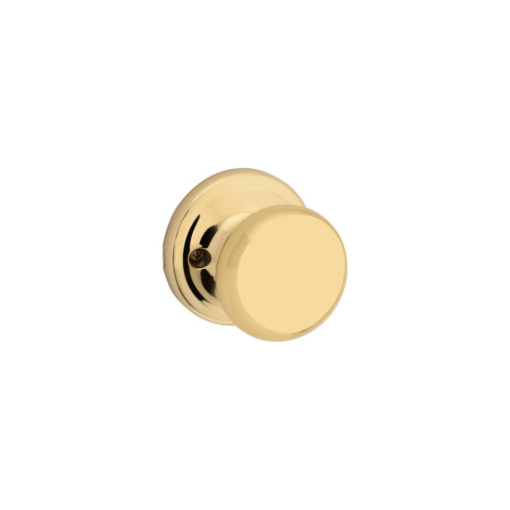 Kwikset Polished Brass Hall/Closet Juno Door Knob - Ascmtools