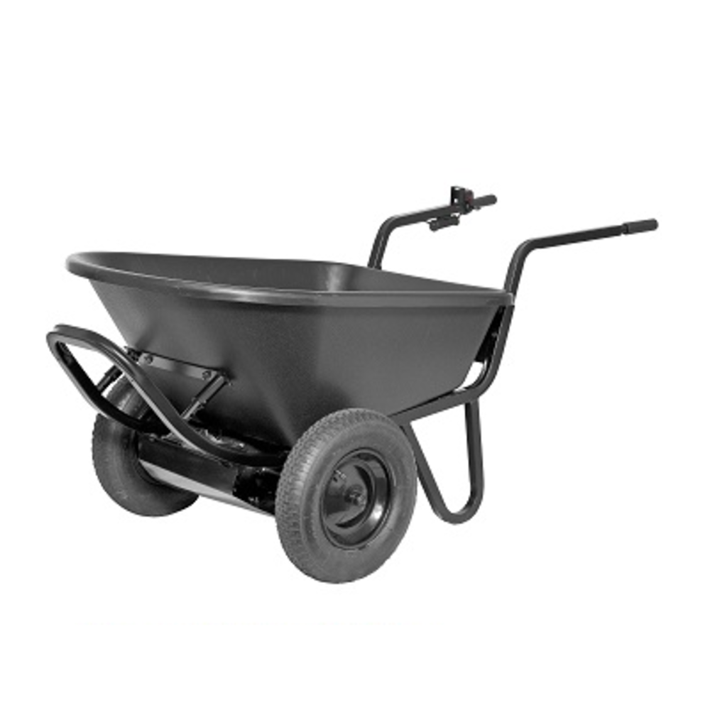 PAW Pro6 Cu FT Wheelbarrow Tray Black Poly - Ascmtools