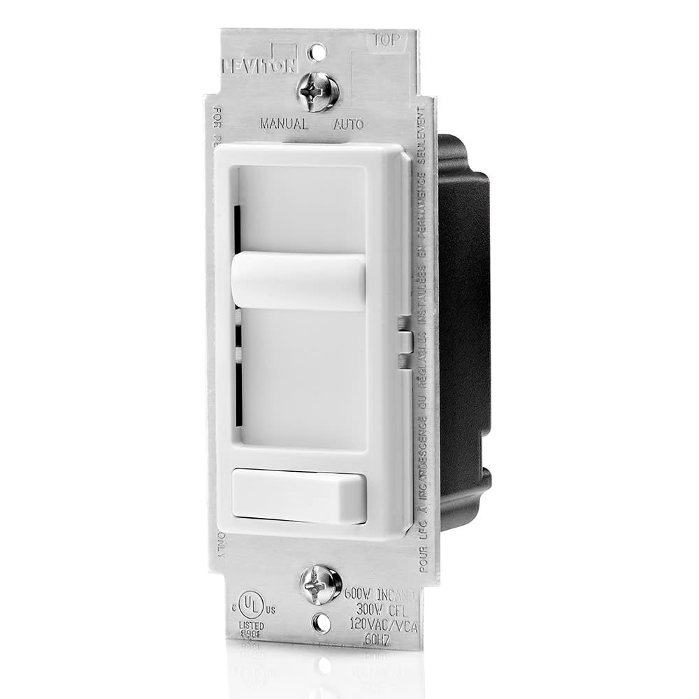 Leviton Preset Slide Dimmer Switch White Incandescent/Halogen - Ascmtools