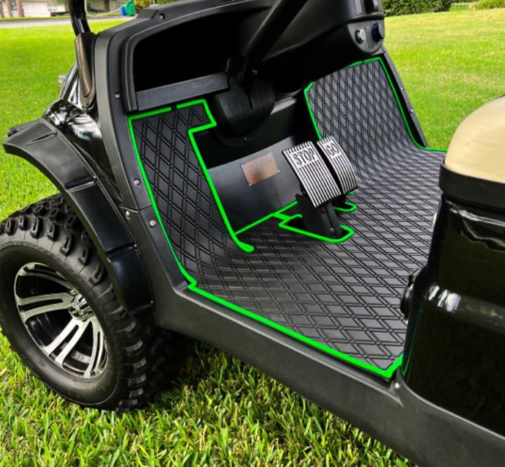 Xtreme Mats Golf Cart Floor Mat ICON & Green - Ascmtools