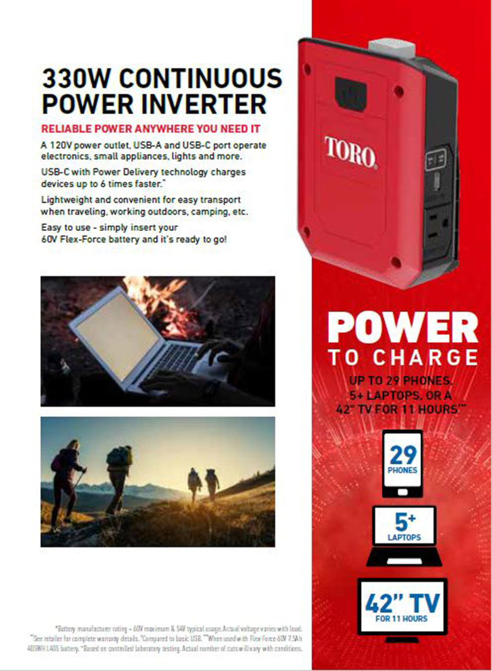 Toro 60V Power Inverter 300W - Ascmtools