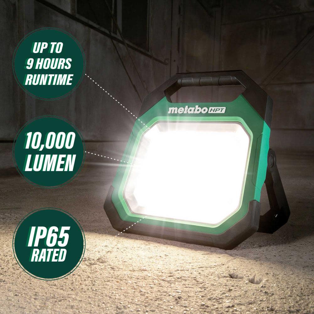 Metabo HPT 18V MultiVolt Work Light Cordless 10000 Lumen LED Bare Tool - Ascmtools
