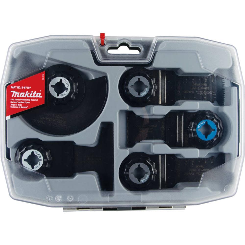 Makita 5 Pc Starlock Oscillating Blade Set - Ascmtools