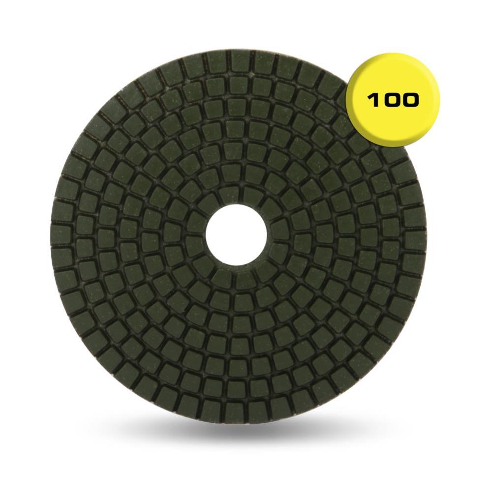Rubi Tools Resin Wet Polishing Pad 100 Grit 4 In. - Ascmtools