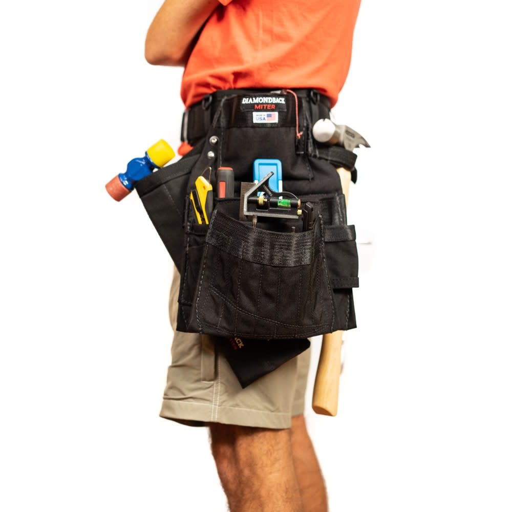 Diamondback Toolbelts 4″ Medium Black Artisan Tool Belt - Ascmtools