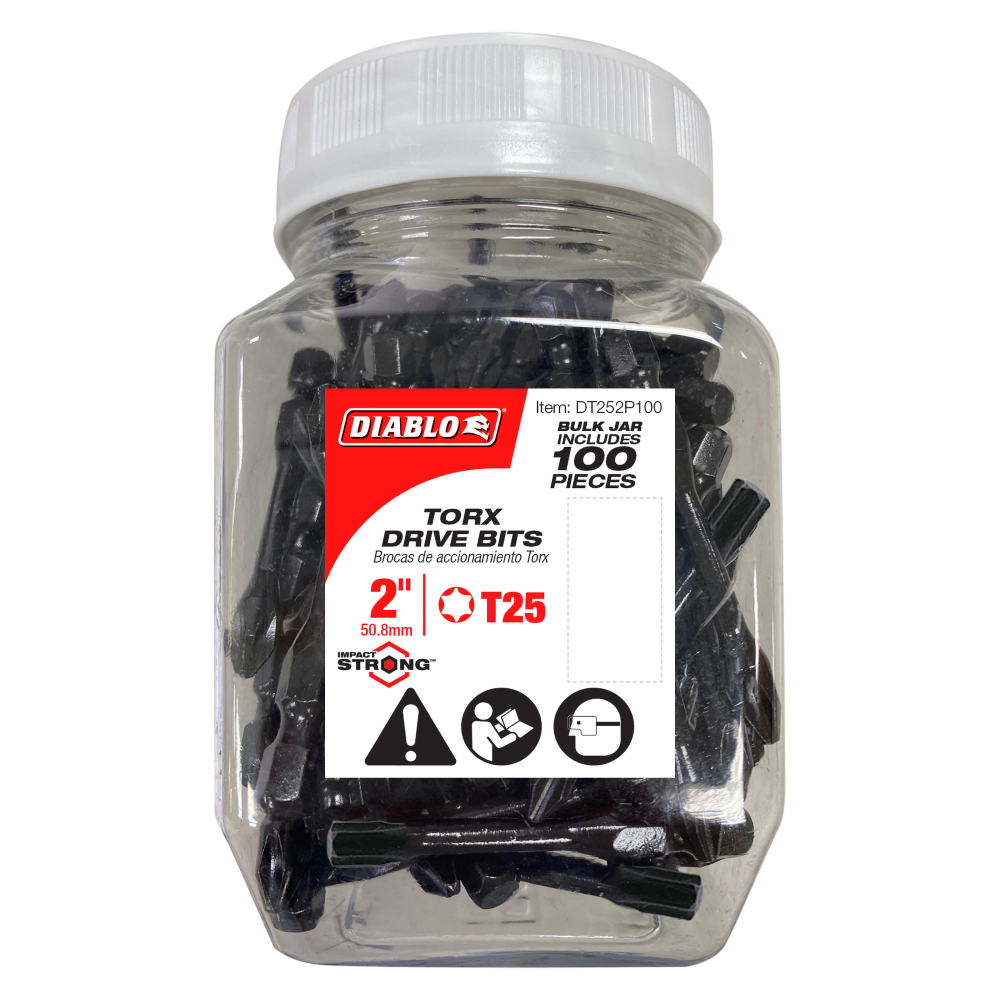 Diablo Tools 2″ #25 Torx Drive Bits 100pk - Ascmtools