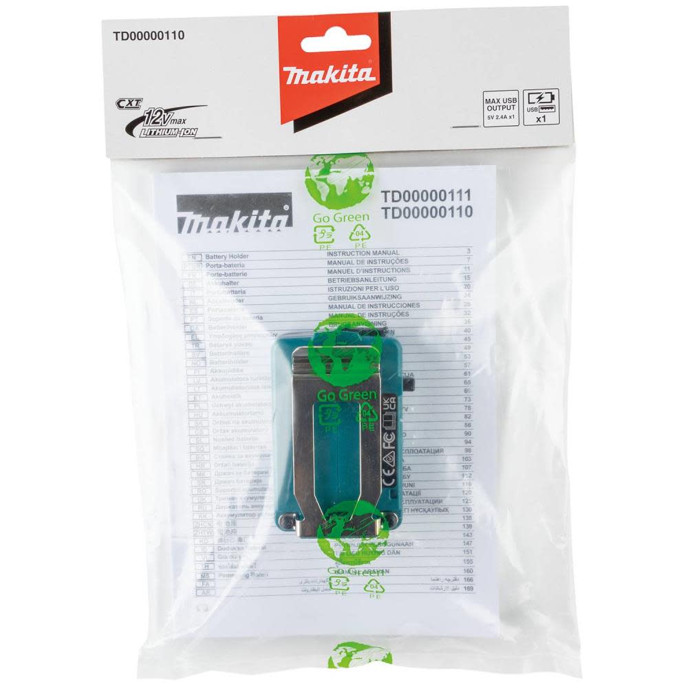 Makita 12V max CXT Power Source with USB port - Ascmtools