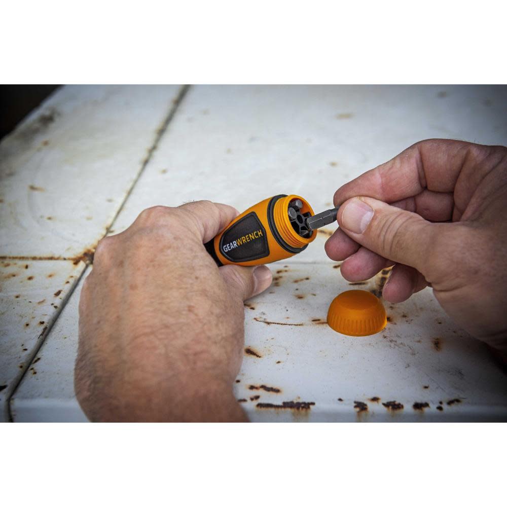 GEARWRENCH Multi Bit Driver Stubby Ratcheting 6 in 1 - Ascmtools