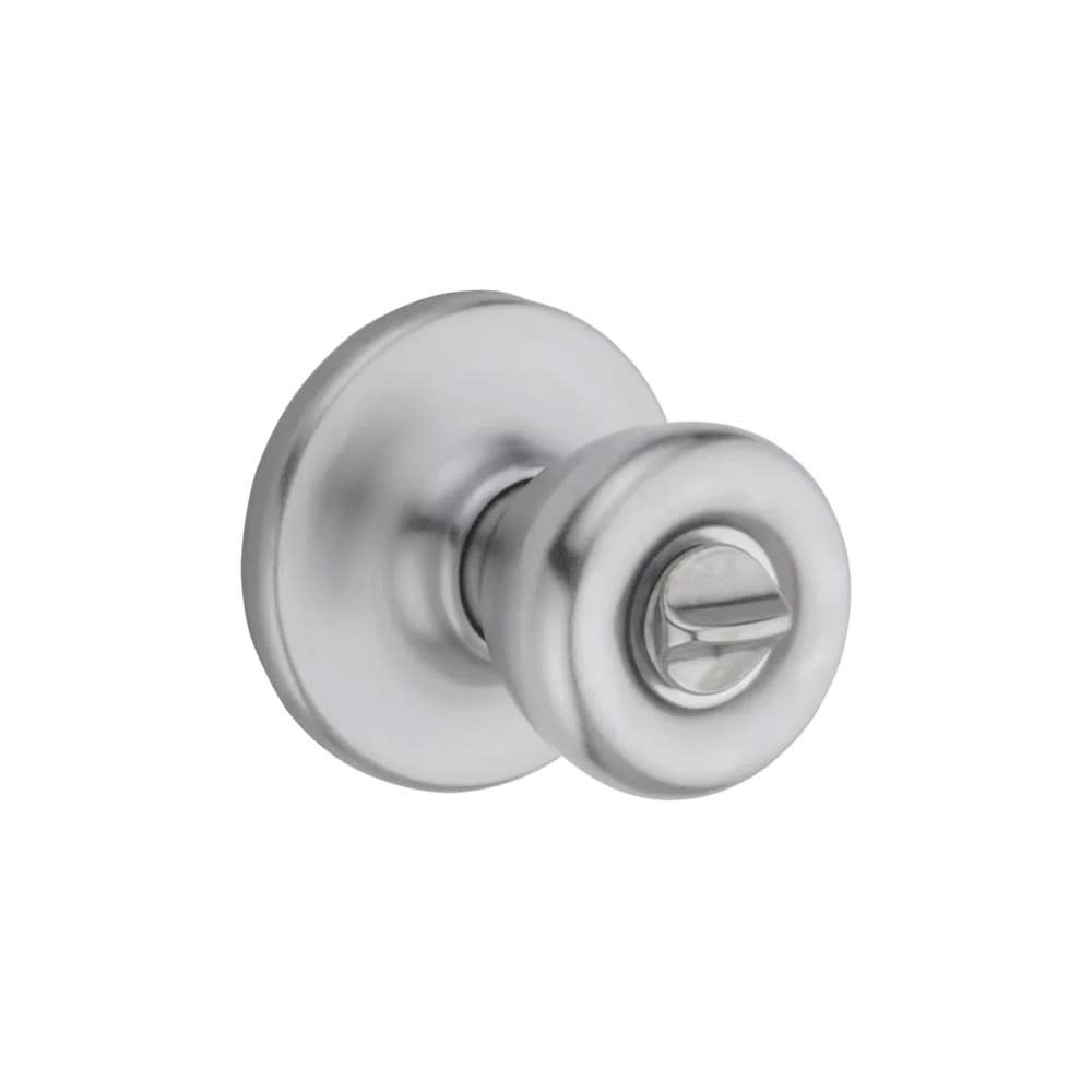 Kwikset Satin Chrome Bed/Bath Tylo Privacy Door Knob Set - Ascmtools