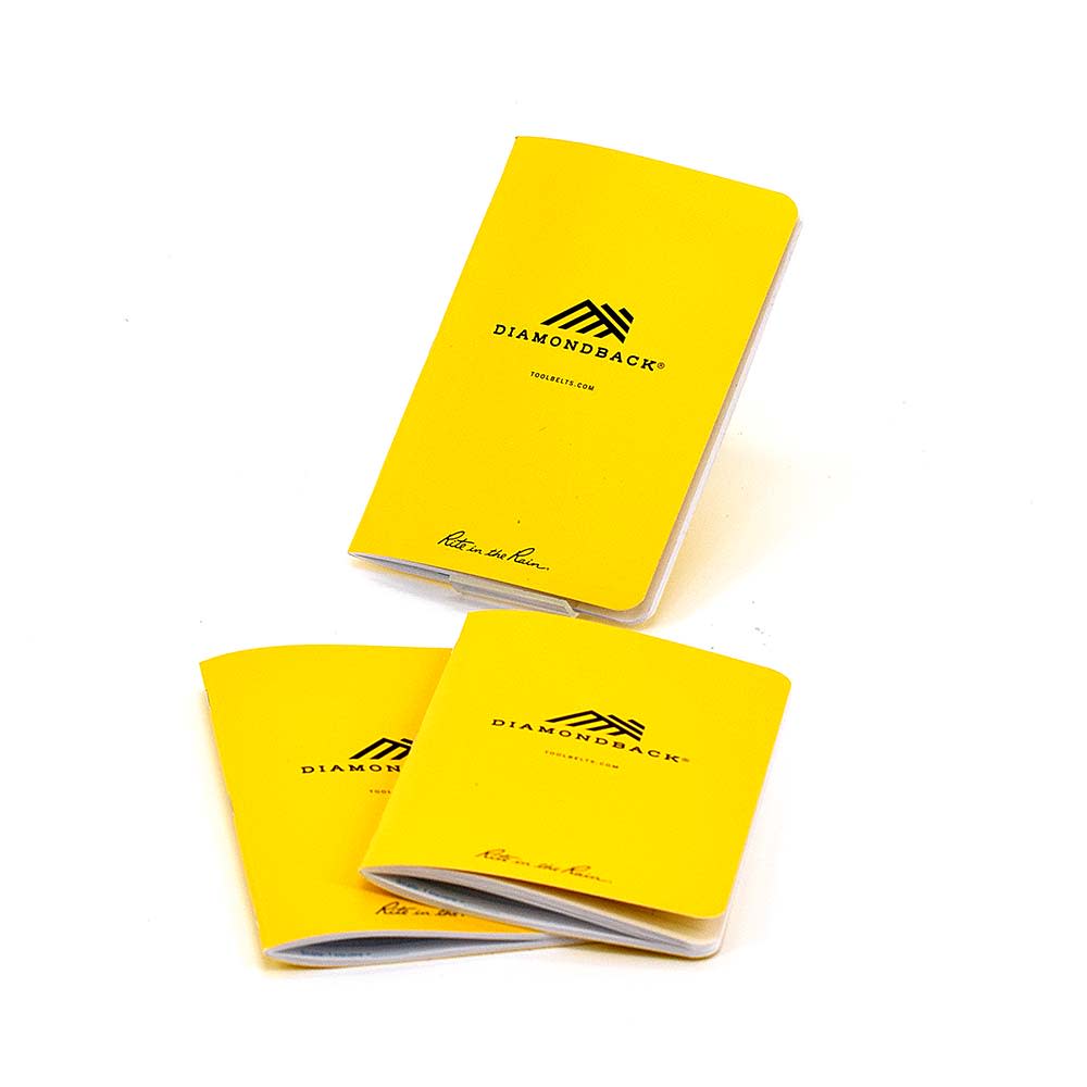 Diamondback Toolbelts Yellow DB x Rite in the Rain Mini Waterproof Notepad - Ascmtools