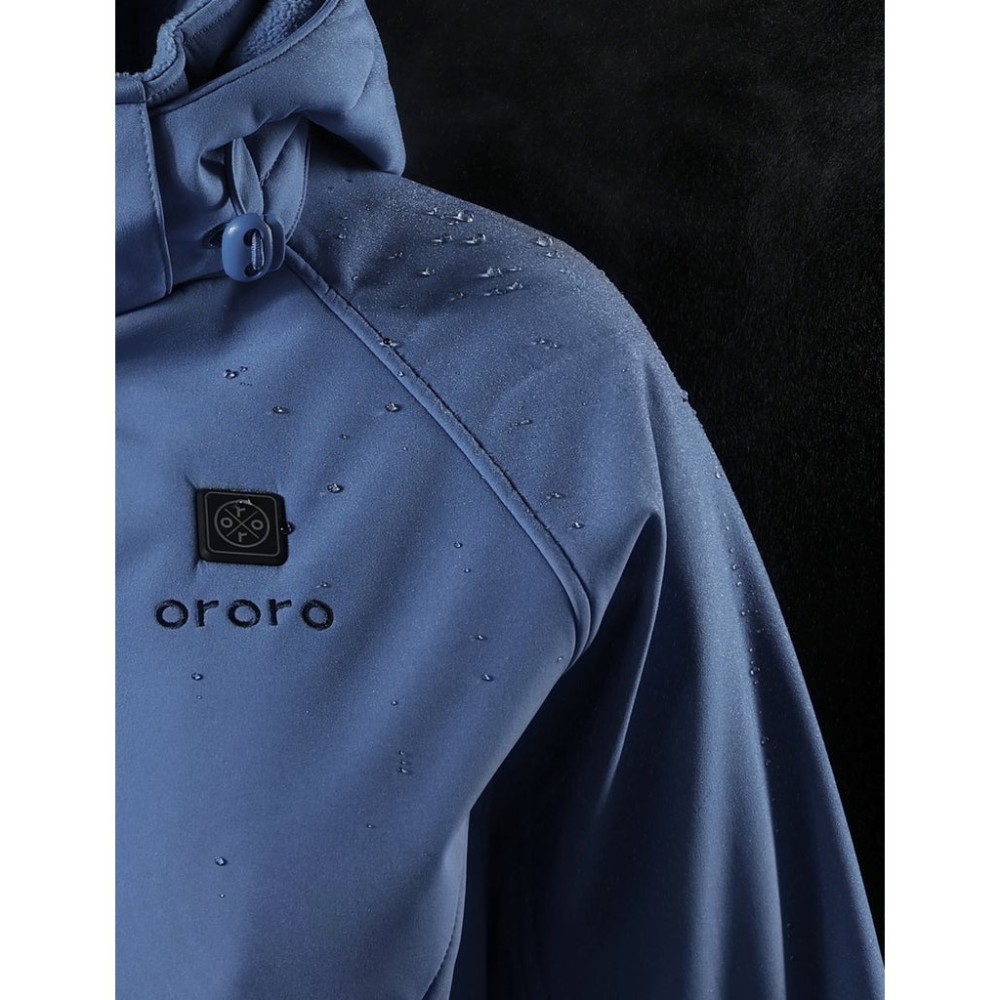 ORORO Womens Haze Blue Classic Heated Jacket Kit Medium - Ascmtools