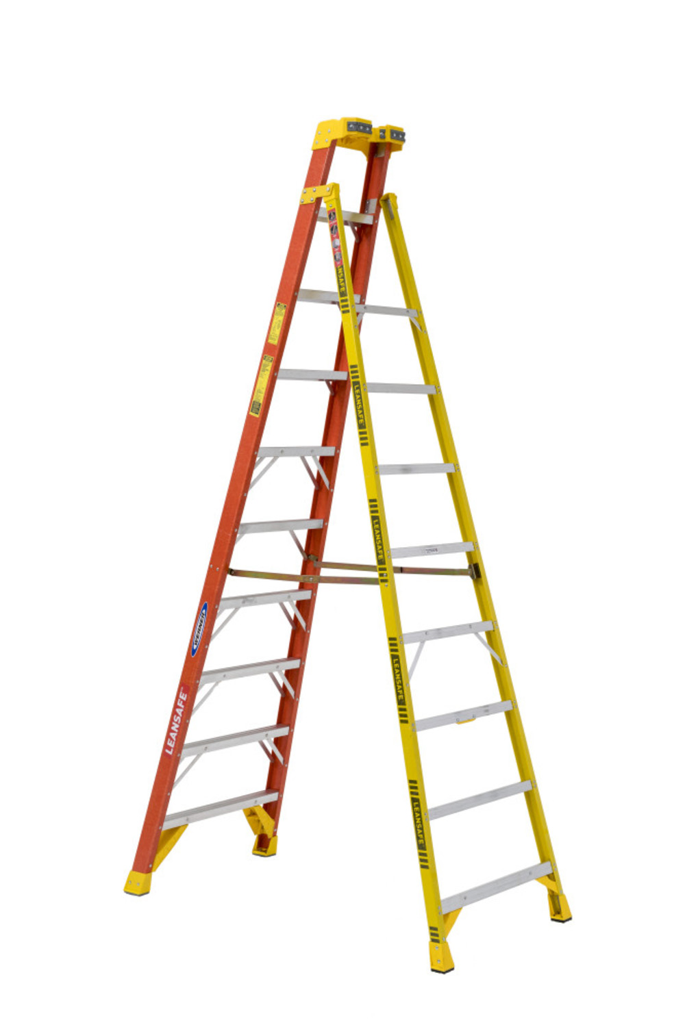Werner 10Ft LEANSAFE Type IA Fiberglass Leaning Ladder - Ascmtools