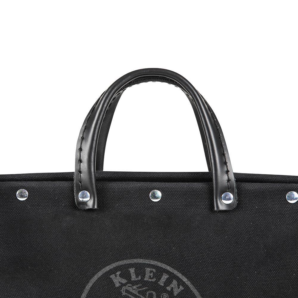 Klein Tools Deluxe Black Canvas Tool Bag 16-Inch - Ascmtools
