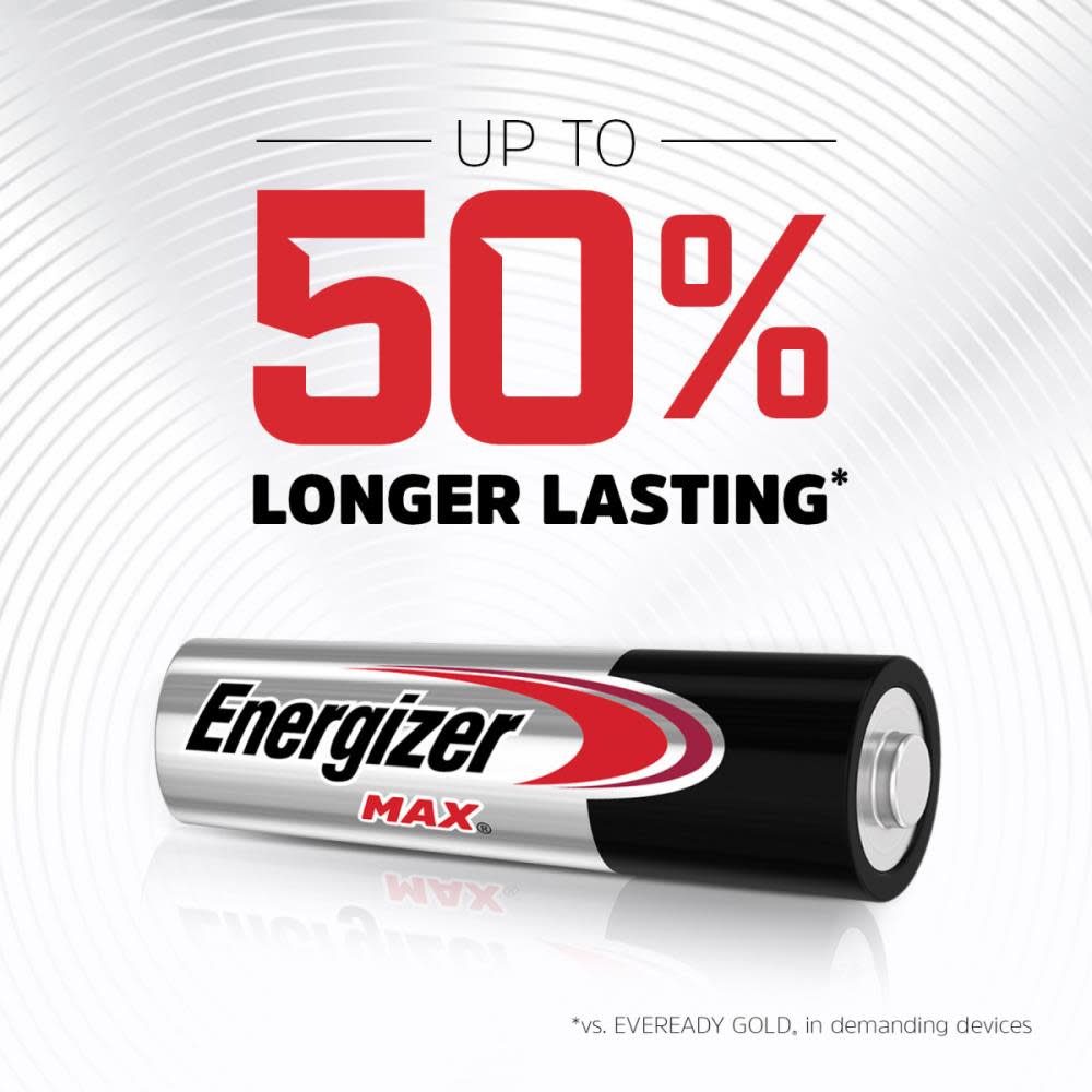 Energizer MAX Alkaline AA Batteries 4 Pack - Ascmtools