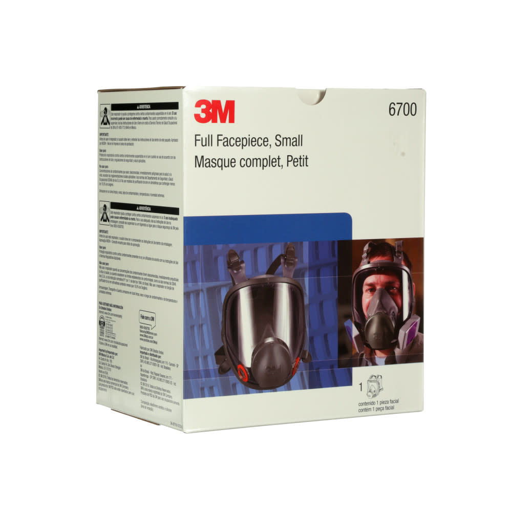 3M Full Facepiece Reusable Respirator 6700 Small - Ascmtools