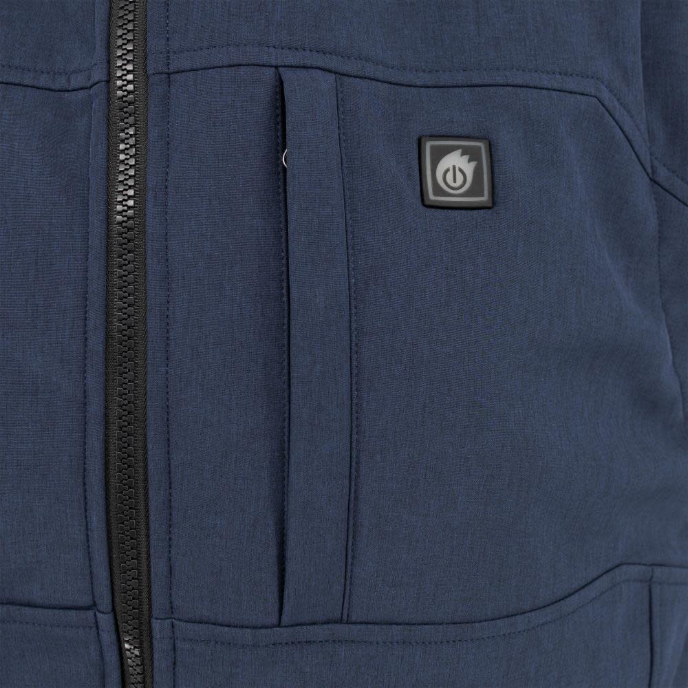 DEWALT Mens Heated Kit Soft Shell Vest with Sherpa Lining Navy 3X - Ascmtools