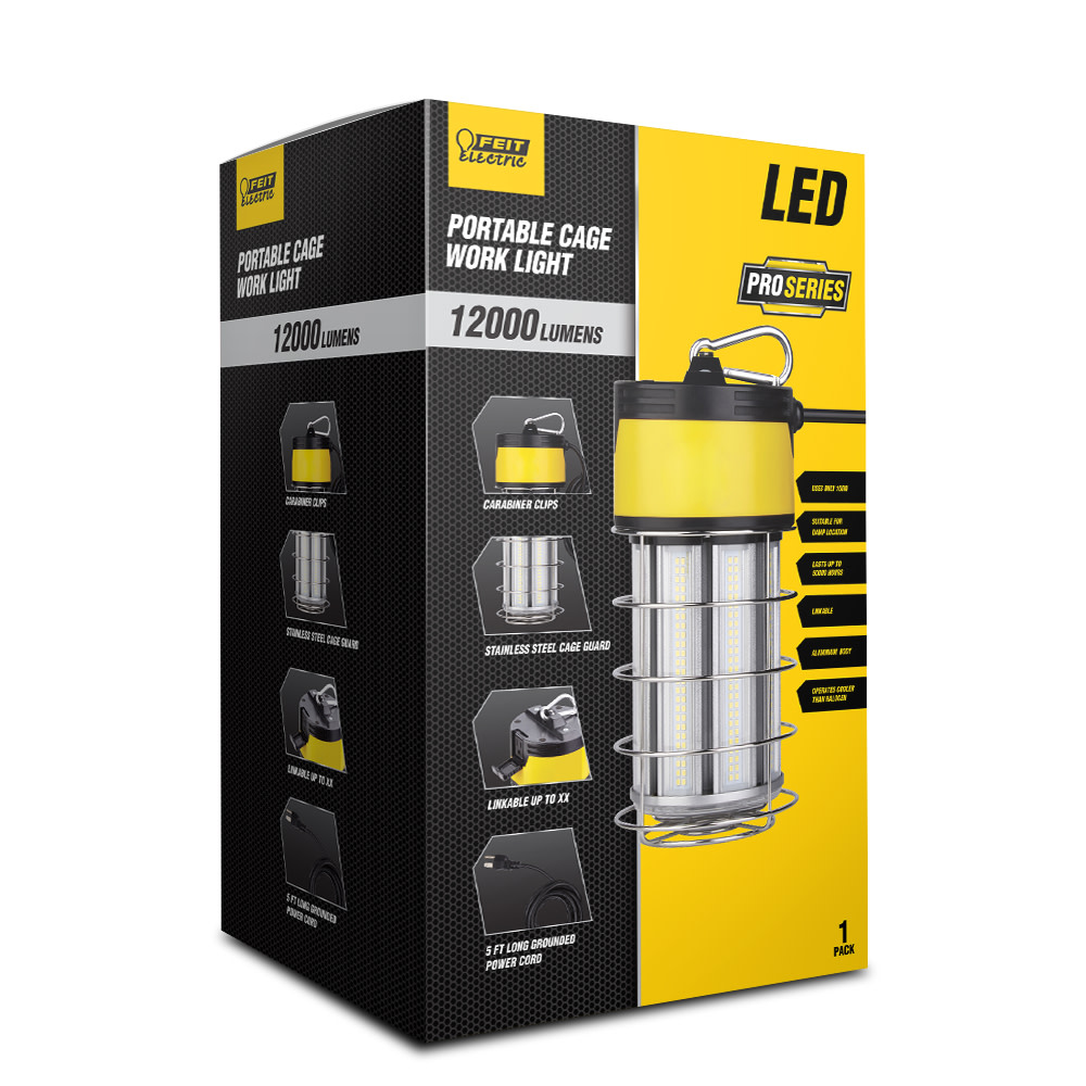 Feit Electric 100W 12000 Lumens Plug-In LED Lantern Worklight - Ascmtools