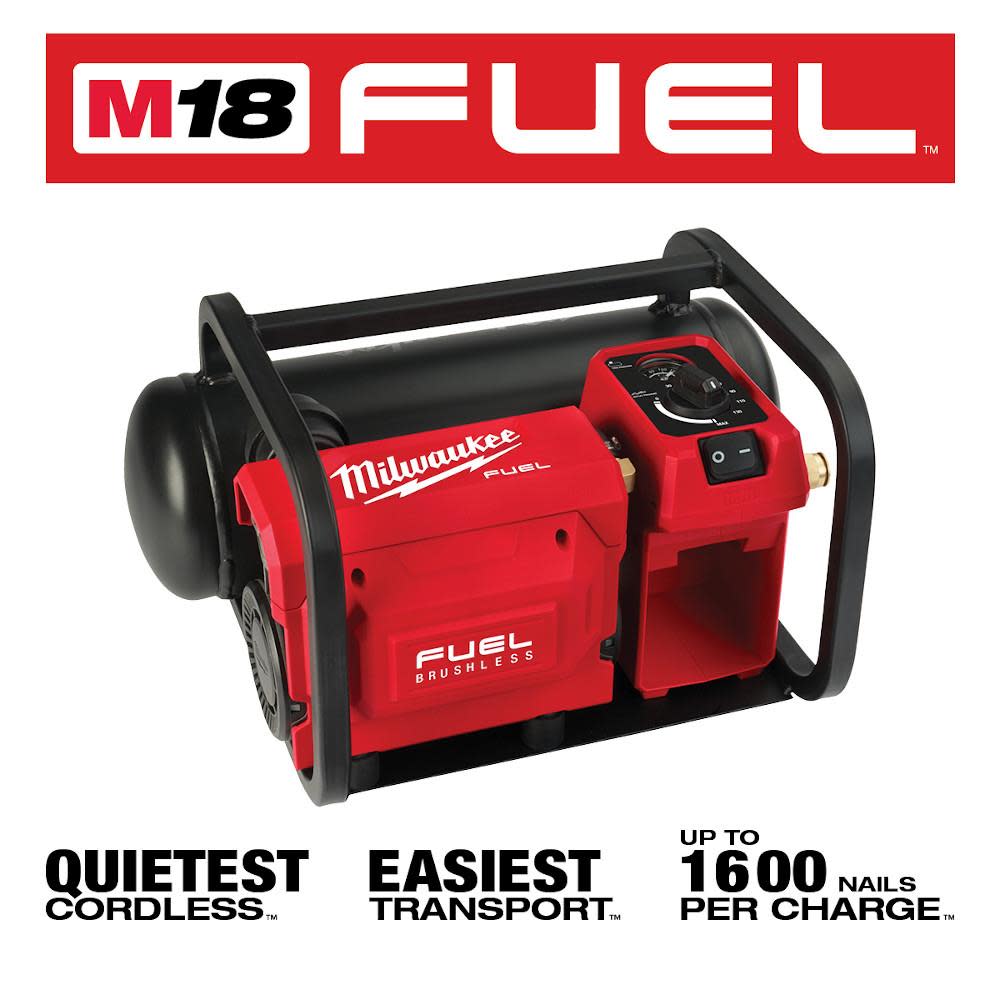 Milwaukee M18 FUEL Air Compressor 2 Gallon Reconditioned Bare Tool - Ascmtools